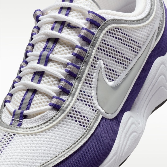 Nike air zoom spiridon SP white metallic silver size 12 - Picture 9 of 16